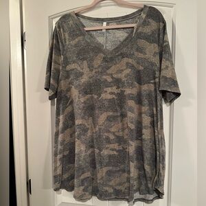 Camo V-Neck T-Shirt